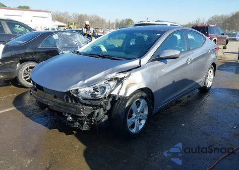 2012 Hyundai Elantra Gls (Ulsan Plant) из США, поврежденный, VIN KMHDH4AE8CU235928